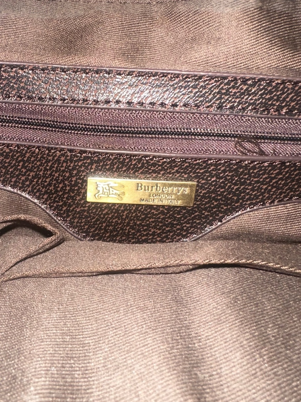 Burberry Vintage Haymarket Check Tote Bag - Made in Italy - Picture 4 of 4